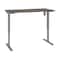 Bestar Bestar Upstand 30” x 60” Standing Desk in bark grey 175869-000047 - alternate 1